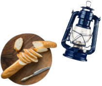 パンとランプ
