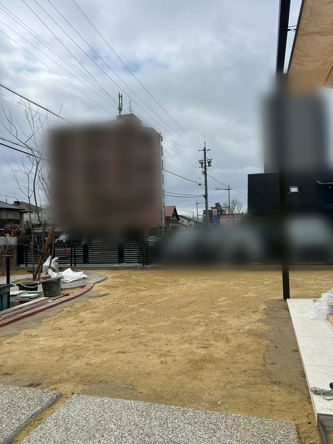 お庭の施工前画像