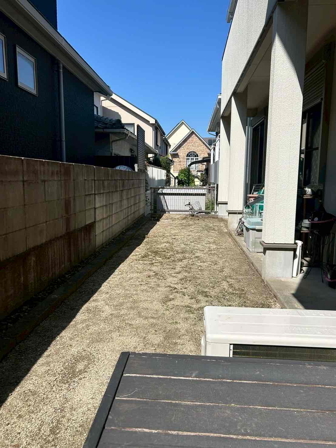 お庭の施工前画像